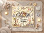 Personalized Winnie the Pooh Baby Blanket, Custom Name Cartoon Blanket,Soft Nursery Throw, Baby Shower Gift,Bear Blanket,Custom Kids Blanket