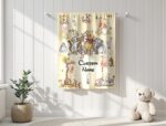 Personalized Winnie the Pooh Baby Blanket, Custom Name Cartoon Blanket,Soft Nursery Throw, Baby Shower Gift,Bear Blanket,Custom Kids Blanket - Image 3