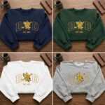 Custom Embroidered Anime Shirt, Sweatshirt, Hoodie, Personalized PokaDad with 2 children Character Shirt - Image 2
