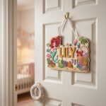 3D Layered Wood Name Sign | Personalized The Little Mermaid  | Custom Kids Room Wooden Wall Art - Image 2
