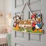 3D Layered Wood Name Sign | Personalized Walt Disney Decor  | Custom Kids Room Wooden Wall Art - Image 2