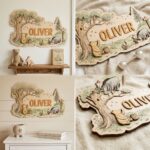 3D Layered Wood Name Sign | Personalized Winnie the Pooh Nursery Decor  | Custom Kids Room Wooden Wall Art - Image 6