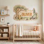 3D Layered Wood Name Sign | Personalized Winnie the Pooh Nursery Decor  | Custom Kids Room Wooden Wall Art - Image 3