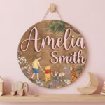 Personalized Winnie the Pooh Nursery Name Sign, Christopher Robin, Kid Room Sign, Kids Bedroom Door Sign, Kids Room Door, Nursery Name Sign