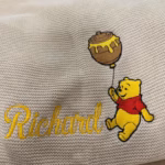 Custom Pooh Balloon Embroidered Baby Blanket, Personalized Name Disney Pooh Tigger Piglet Blanket, Gift For Newborn - Image 5