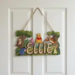 Winnie The Pooh Nursery Sign, Custom Name Sign Girl/Boy Room, Disney Wooden Sign Nursery, Large Wall Decor, Kids Bedroom Decor - Image 5