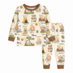 Personalized God Says I Am Bamboo Long Sleeved Pajamas, Christian Baby Sleeper, Faith Based Baby Gift - Image 3