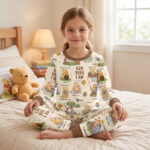 Personalized God Says I Am Bamboo Long Sleeved Pajamas, Christian Baby Sleeper, Faith Based Baby Gift - Image 4