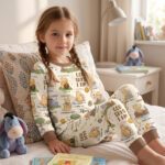 Personalized God Says I Am Bamboo Long Sleeved Pajamas, Christian Baby Sleeper, Faith Based Baby Gift - Image 6