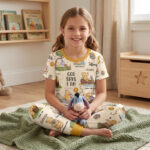 Personalized God Says I Am Bamboo Short Sleeved Pajamas, Christian Baby Sleeper, Faith Based Baby Gift - Image 6