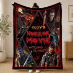 Personalized Horror Movie Blanket: Scary Character Throw, Halloween Decor