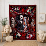 Personalized Horror Movie Blanket: Scary Character Throw, Halloween Decor, Valentines Day gift - Image 5