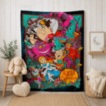 Alicia in wonderland Blanket, Halloween Blanket - Image 2