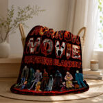 Personalized Horror Movie Blanket: Scary Character Throw, Halloween Decor - Image 3