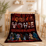 Personalized Horror Movie Blanket: Scary Character Throw, Halloween Decor - Image 4