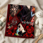 Personalized Horror Movie Blanket: Scary Character Throw, Halloween Decor, Valentines Day gift - Image 2