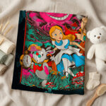 Alicia in wonderland Blanket, Halloween Blanket - Image 5