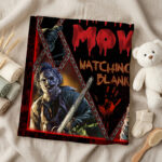 Personalized Horror Movie Blanket: Scary Character Throw, Halloween Decor - Image 5