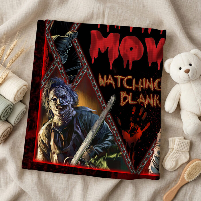 Personalized Horror Movie Blanket: Scary Character Throw, Halloween Decor - Image 5