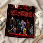 Personalized Horror Movie Blanket: Scary Character Throw, Halloween Decor - Image 5