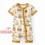 Personalized God Says I Am Bamboo Shorty Zippy, Christian Baby Sleeper, Faith Based Baby Gift