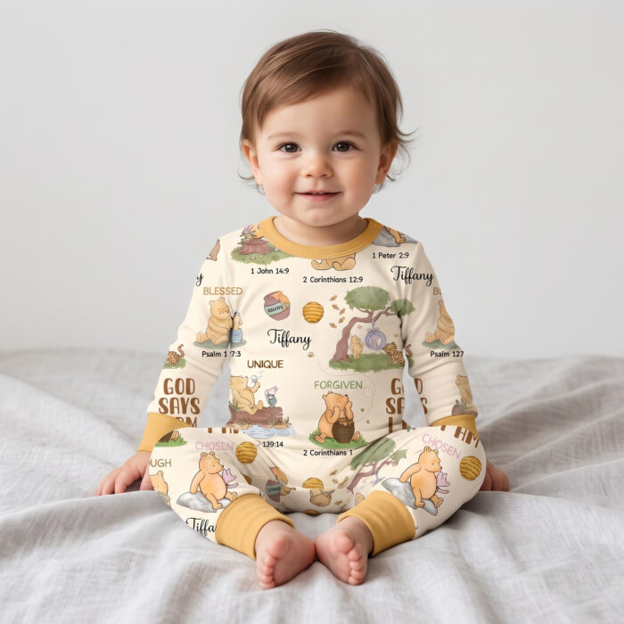 Personalized God Says I Am Bamboo Crescent Zippy, Christian Baby Sleeper, Faith Based Baby Gift - Image 9