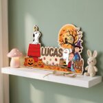 Personalized Halloween Pumpkin Patch Name Sign | Custom Snoopy Wooden Wall Decor | It's the Great Pumpkin Charlie Brown Kids Room Plaque | Seasonal Autumn Decor - Image 3