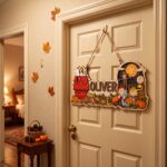 Custom Halloween Wooden Name Sign | Personalized Peanuts Pumpkin Patch Room Decor | Snoopy and Charlie Brown Kids Nursery Wall Hanging | Autumn Family Gift - Image 2