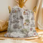 Personalized Classic Winnie the Pooh Baby Blanket, Custom Name Hundred Acre Wood Nursery Decor, Vintage Pooh and Friends Minky Blanket - Image 4