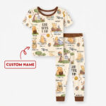 Personalized God Says I Am Bamboo Short Sleeved Pajamas, Christian Baby Sleeper, Faith Based Baby Gift