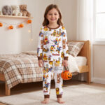 Personalized Halloween Winnie-the-Pooh Bamboo Long Sleeved Pajamas, Halloween Baby Sleeper, Faith Based Baby Gift - Image 3