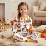Personalized Halloween Winnie-the-Pooh Bamboo Long Sleeved Pajamas, Halloween Baby Sleeper, Faith Based Baby Gift - Image 4