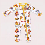 Personalized Halloween Winnie-the-Pooh Bamboo Footie Zippy, Halloween Baby Sleeper, Faith Based Baby Gift - Image 6