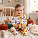 Personalized Halloween Winnie-the-Pooh Bamboo Footie Zippy, Halloween Baby Sleeper, Faith Based Baby Gift - Image 7