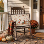 Vintage Snoopy Autumn Cozy Framed Canvas with Espresso Frame, Fall Season Warm Wall Art, Framed Matte Canvas Print - Image 5